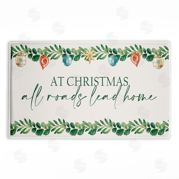 stupell industries Kim Allen | Christmas Roads Lead Home Plush Bath Mat