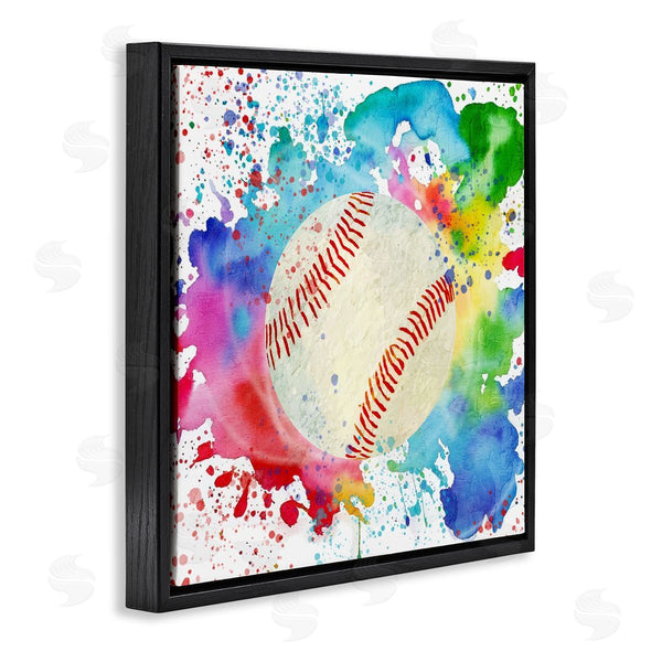 Stupell Industries Kim Allen | Colorful Splash Baseball