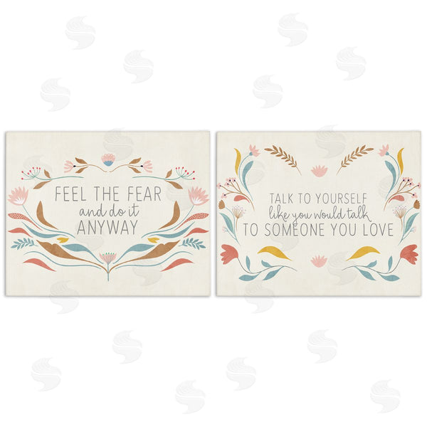 stupell industries Kim Allen | Comforting Confident Phrases Wall Art