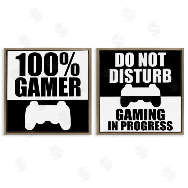 Stupell Industries Kim Allen | Competitive Gamer Black & White Wall Art