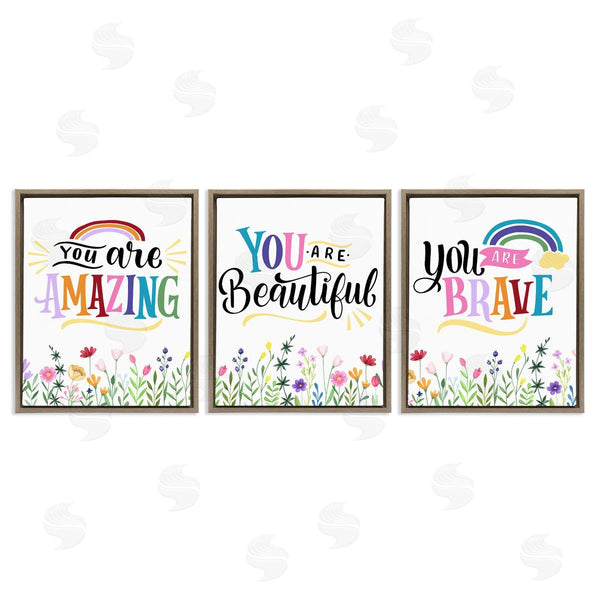 Stupell Industries Kim Allen | Confidence Sentiments With Florals