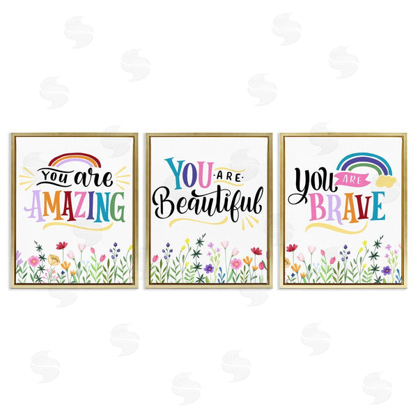 Stupell Industries Kim Allen | Confidence Sentiments With Florals
