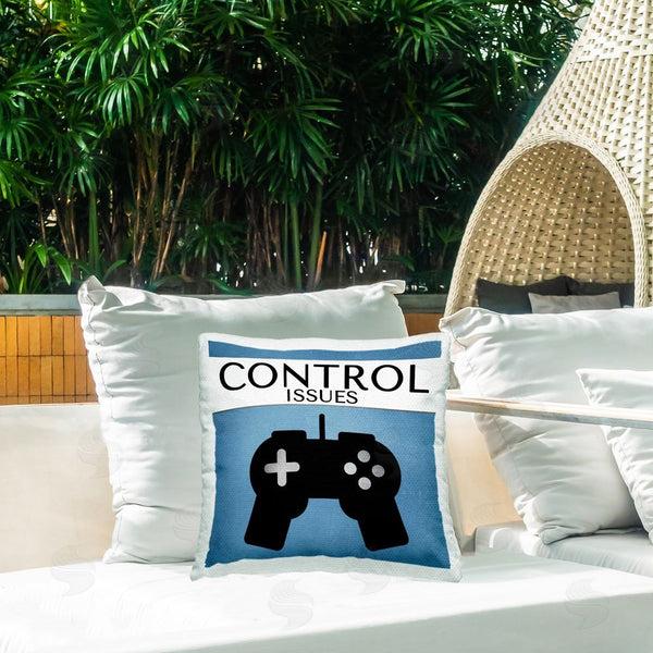 Stupell Industries Kim Allen | Control Issues Gamer Printed Throw Pillow