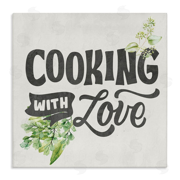 stupell industries Kim Allen | Cooking With Love Phrase Wall Art