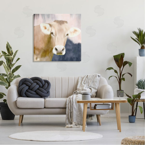 Stupell Industries Kim Allen | Country Cow Cattle Closeup Painterly Landscape Wall Art
