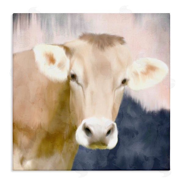 stupell industries Kim Allen | Country Cow Cattle Closeup Painterly Landscape Wall Art