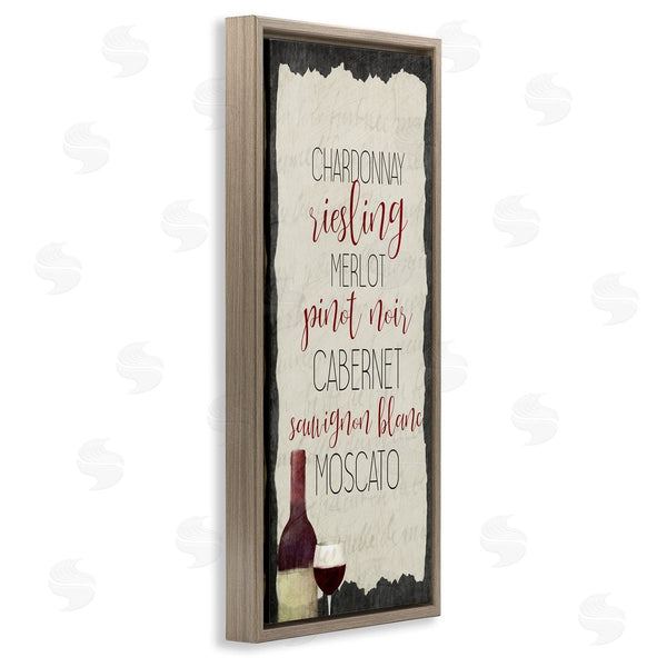 Stupell Industries Kim Allen | Country Kitchen Wine List Wall Art
