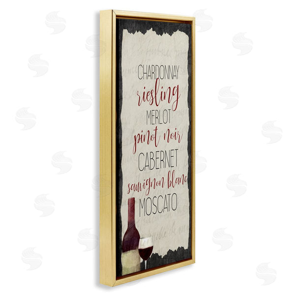 Stupell Industries Kim Allen | Country Kitchen Wine List Wall Art