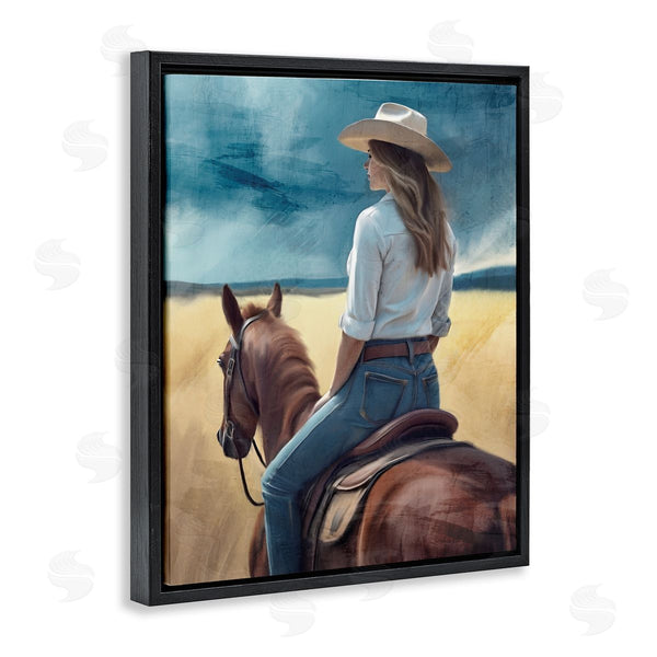 Stupell Industries Kim Allen | Countryside Cowgirl View Wall Art