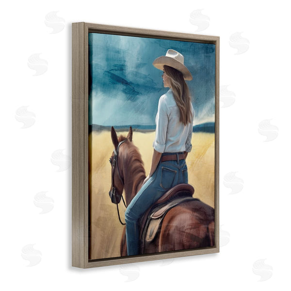 Stupell Industries Kim Allen | Countryside Cowgirl View Wall Art