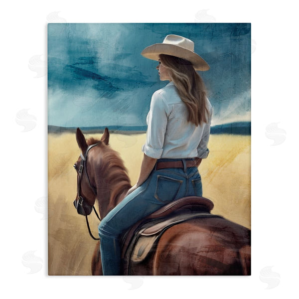 stupell industries Kim Allen | Countryside Cowgirl View Wall Art