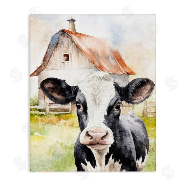 stupell industries Kim Allen | Cow Little at Farm Wall Art