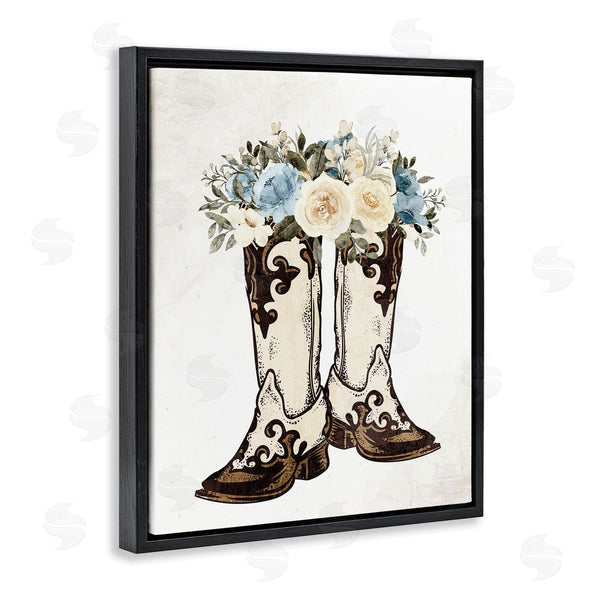 Stupell Industries Kim Allen | Cowboy Boot Mixed Bouquet Wall Art