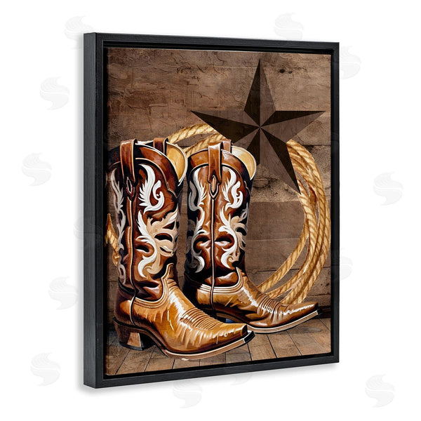 Stupell Industries Kim Allen | Cowboy Boots Lone Star