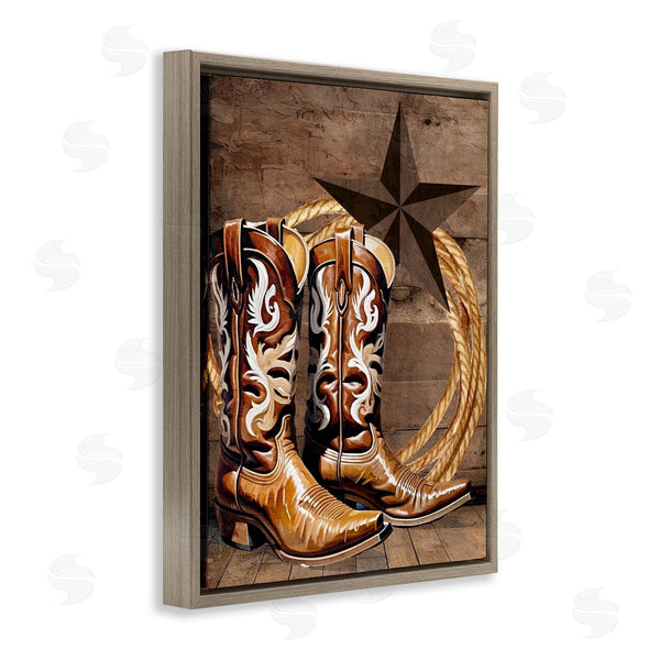Stupell Industries Kim Allen | Cowboy Boots Lone Star