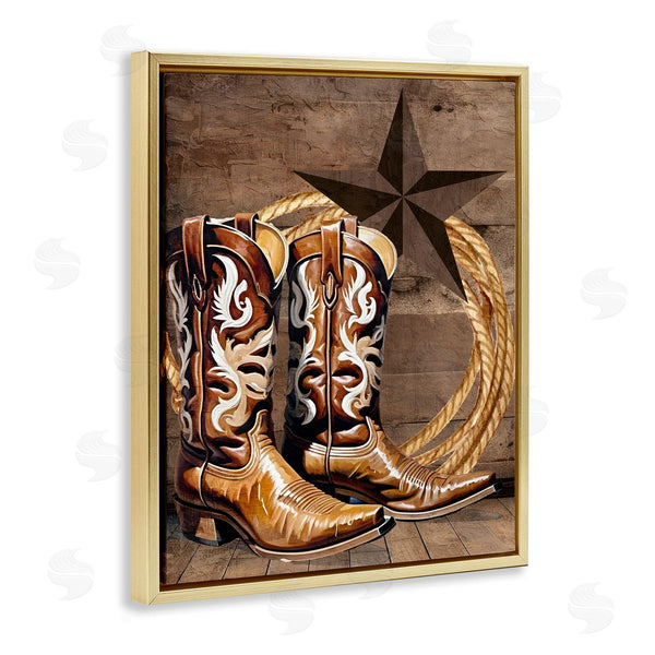 Stupell Industries Kim Allen | Cowboy Boots Lone Star