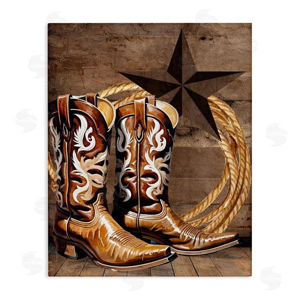 stupell industries Kim Allen | Cowboy Boots Lone Star