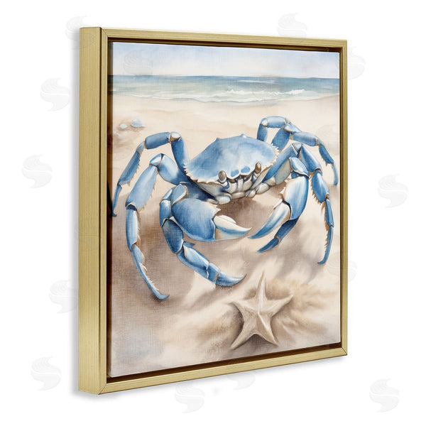 Stupell Industries Kim Allen | Crab And Starfish On Beach