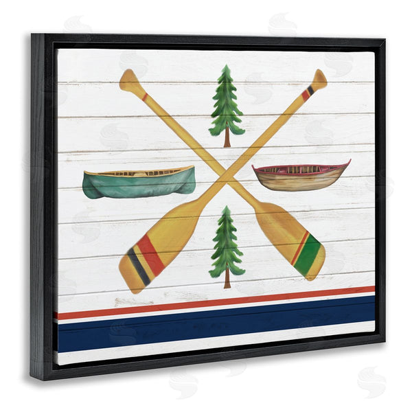 Stupell Industries Kim Allen | Crossed Oars And Boats