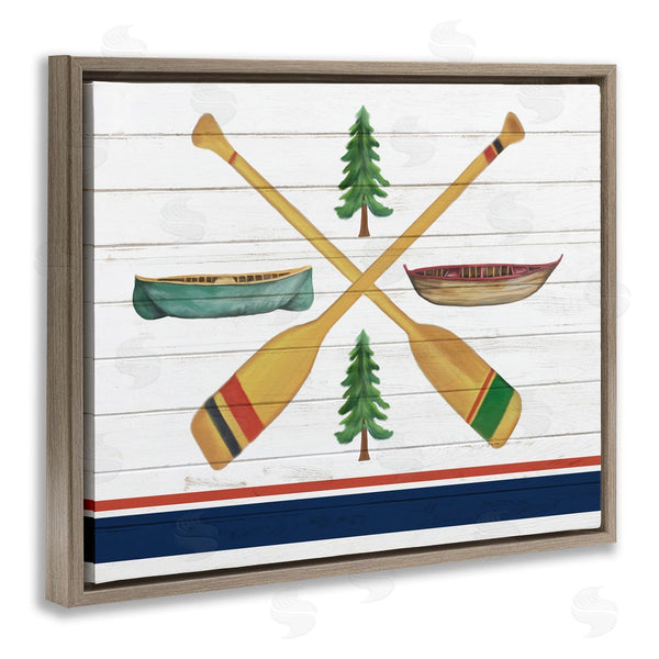 Stupell Industries Kim Allen | Crossed Oars And Boats