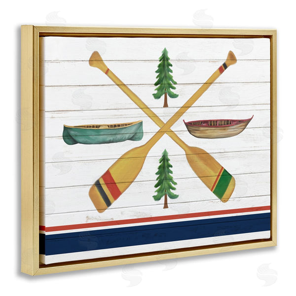 Stupell Industries Kim Allen | Crossed Oars And Boats