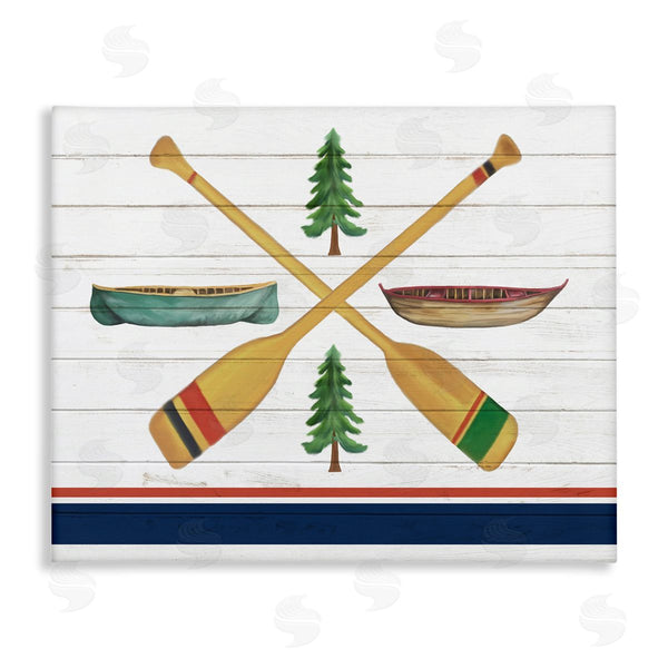 stupell industries Kim Allen | Crossed Oars and Boats