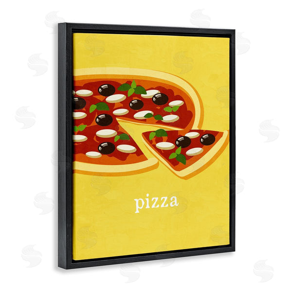 Stupell Industries Kim Allen | Delicious Pizza On Yellow Wall Art