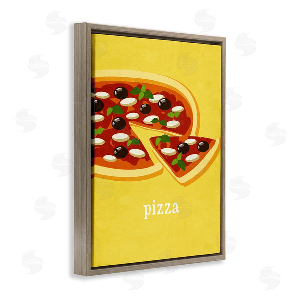 Stupell Industries Kim Allen | Delicious Pizza On Yellow Wall Art
