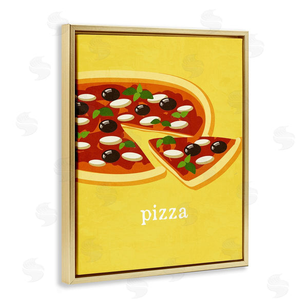 Stupell Industries Kim Allen | Delicious Pizza On Yellow Wall Art