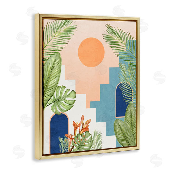Stupell Industries Kim Allen | Desert City With Palms