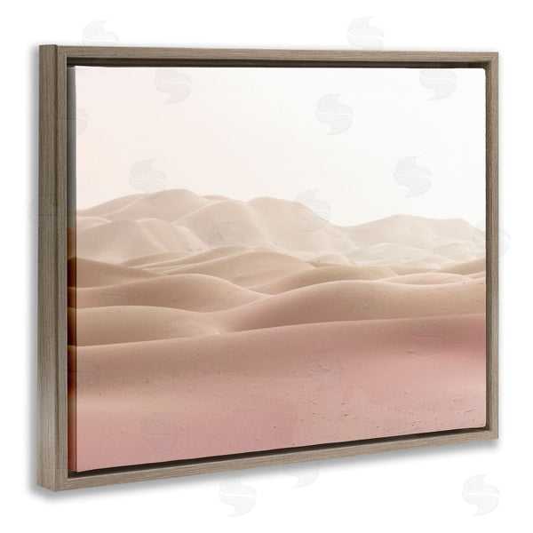 Stupell Industries Kim Allen | Desert Sand Dunes Landscape Beige White Sky Wall Art