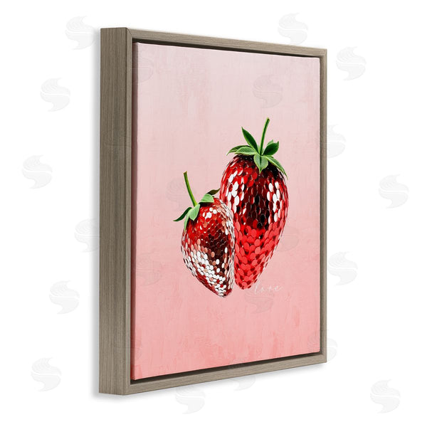 Stupell Industries Kim Allen | Disco Sequin Strawberries