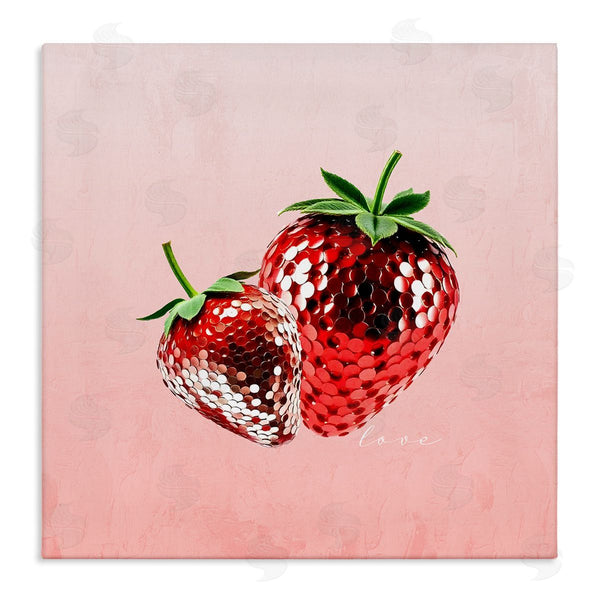 stupell industries Kim Allen | Disco Sequin Strawberries