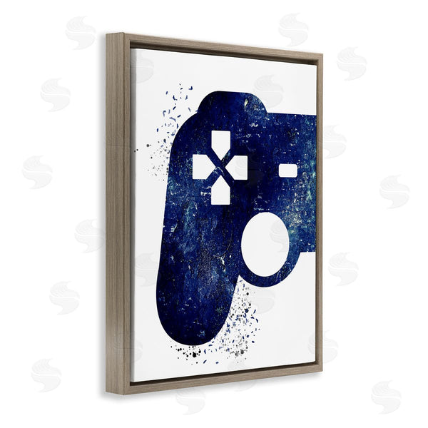 Stupell Industries Kim Allen | Distressed Controller Outline Wall Art
