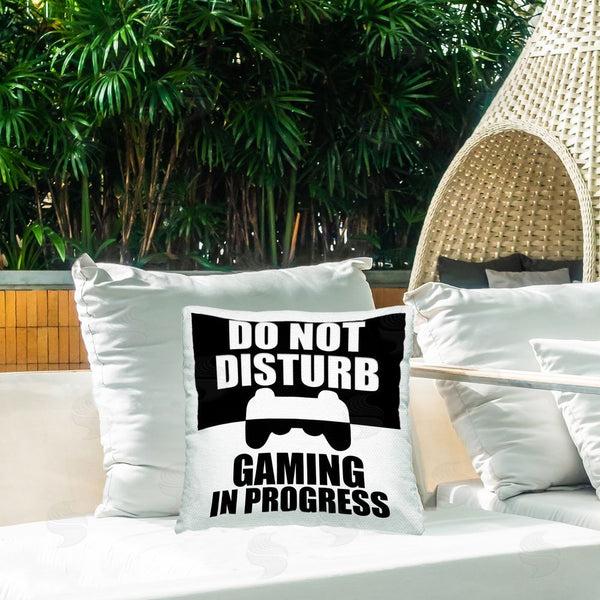 Stupell Industries Kim Allen | Do Not Disturb Minimal Gamer Printed Throw Pillow