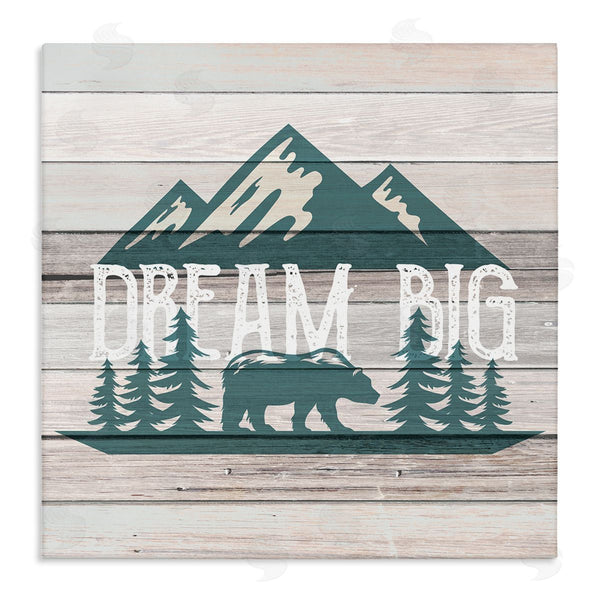 stupell industries Kim Allen | Dream Big Rustic Mountain