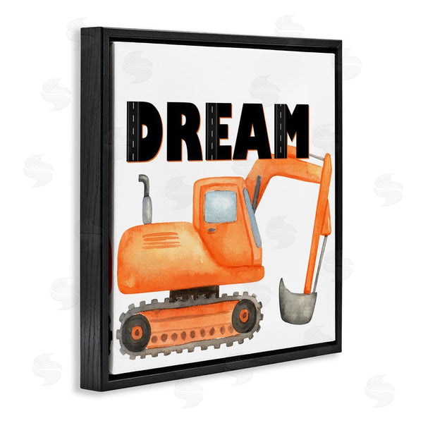 Stupell Industries Kim Allen | Dream With Orange Excavator Wall Art