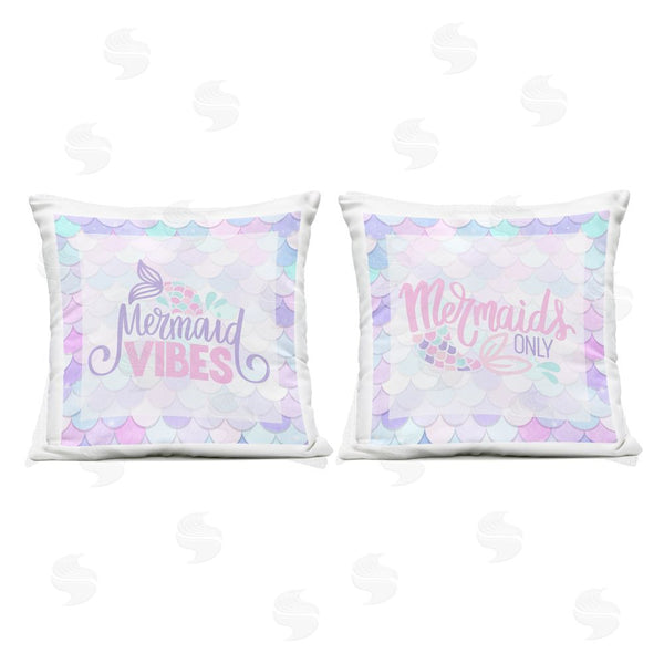 Stupell Industries Kim Allen | Dreamy Mermaid Phrases With Scales Printed Throw Pillow