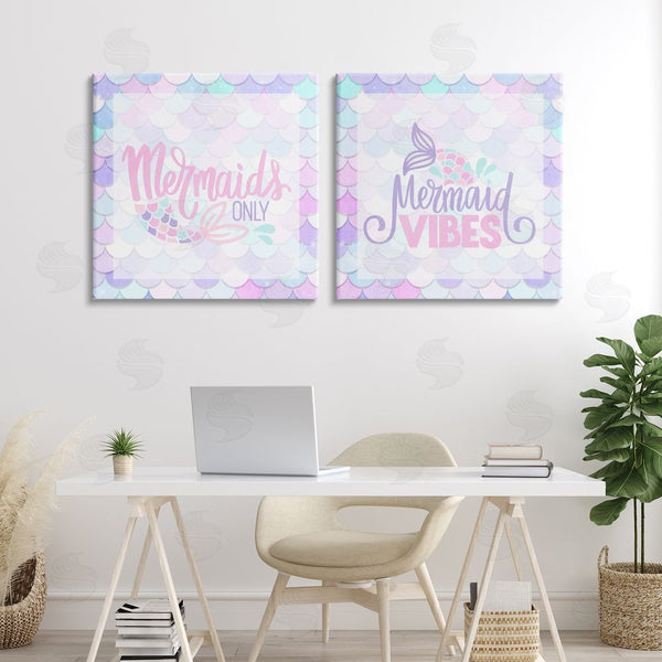 Stupell Industries Kim Allen | Dreamy Mermaid Phrases With Scales Wall Art