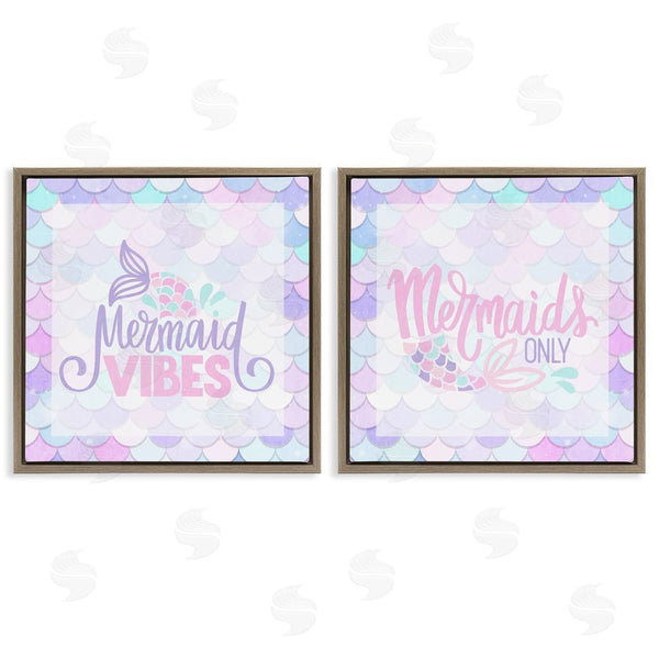 Stupell Industries Kim Allen | Dreamy Mermaid Phrases With Scales Wall Art
