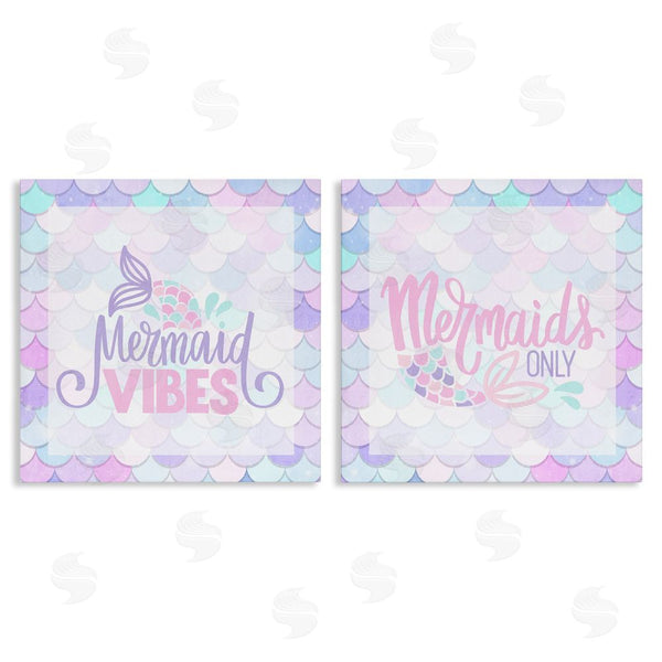 stupell industries Kim Allen | Dreamy Mermaid Phrases with Scales Wall Art
