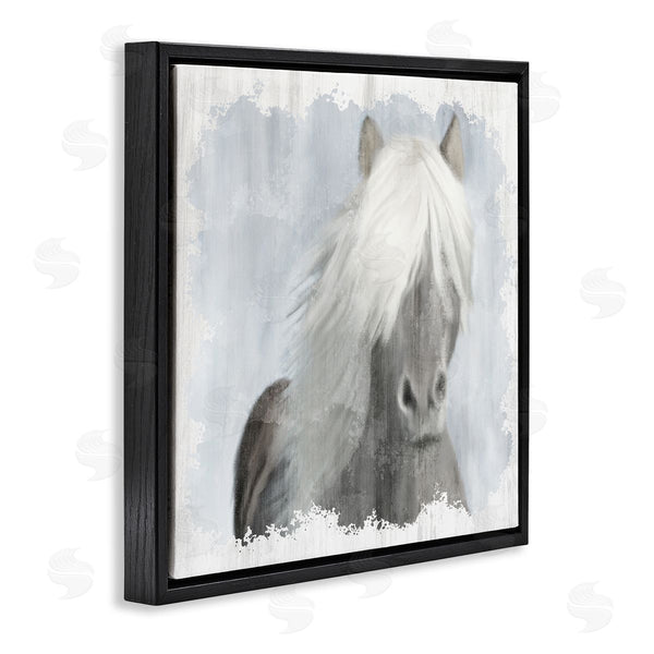 Stupell Industries Kim Allen | Dreamy White Mane Horse Rustic Farmland Wall Art