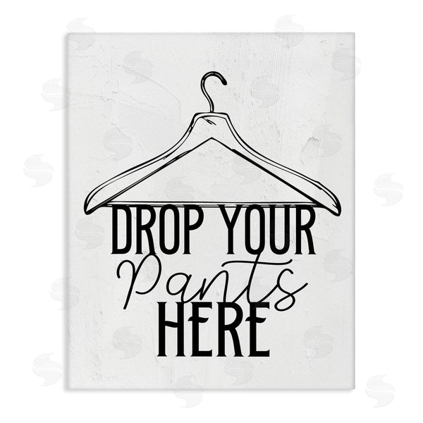 stupell industries Kim Allen | Drop Pants Here with Hanger Wall Art