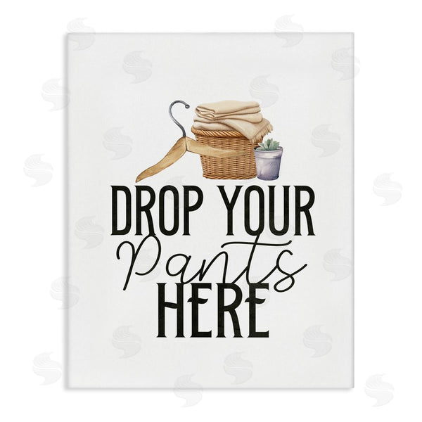 stupell industries Kim Allen | Drop Your Pants Here Minimal Wall Art
