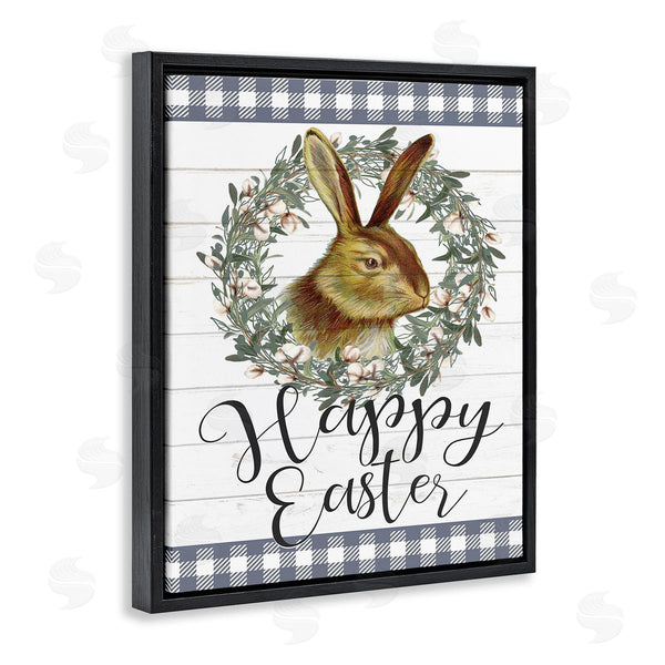 Stupell Industries Kim Allen | Easter Bunny Wreath Phrase Wall Art