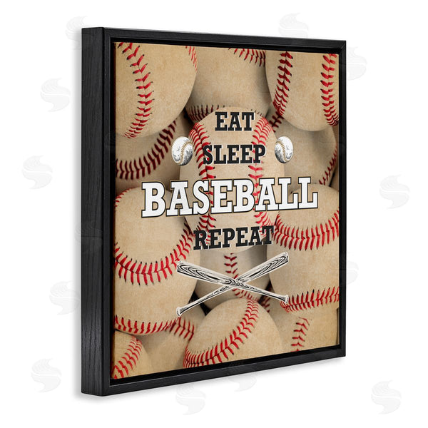 Stupell Industries Kim Allen | Eat Sleep Baseball Repeat