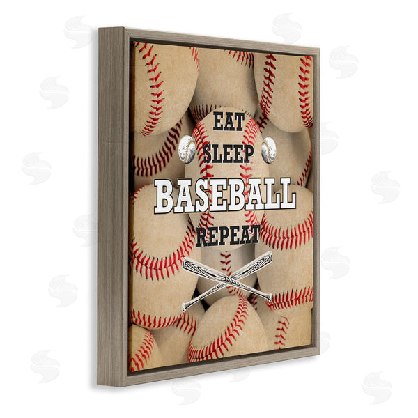 Stupell Industries Kim Allen | Eat Sleep Baseball Repeat