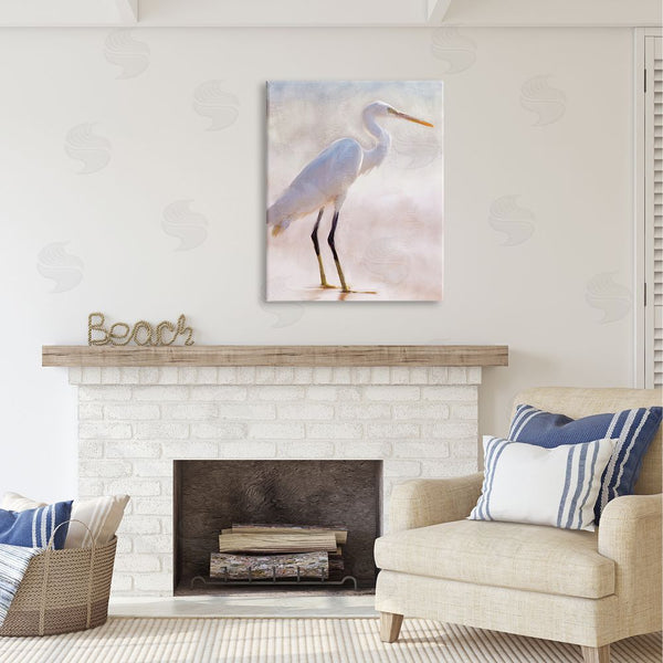Stupell Industries Kim Allen | Egret Wildlife Portrait Wall Art