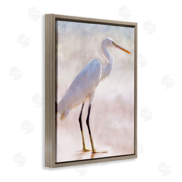 Stupell Industries Kim Allen | Egret Wildlife Portrait Wall Art