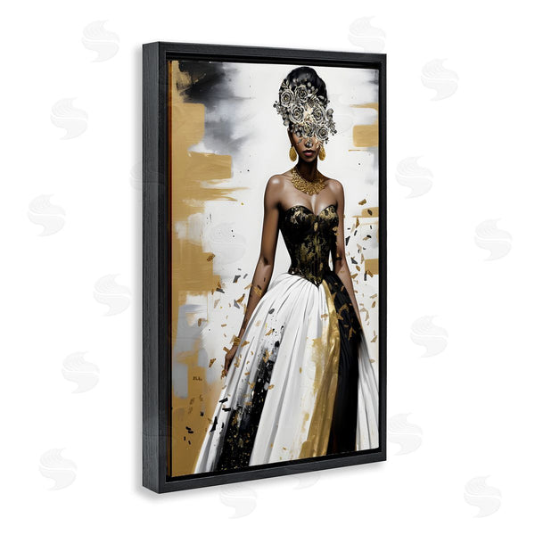 Stupell Industries Kim Allen | Elegant Woman Beautiful Gown Wall Art